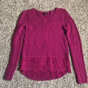 Lucky Brand lace sweater/blouse